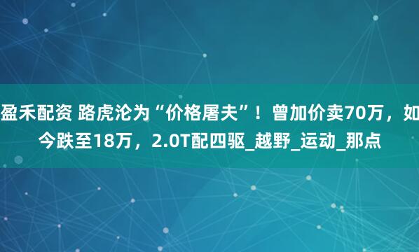 盈禾配资 路虎沦为“价格屠夫”！曾加价卖70万，如今跌至18万，2.0T配四驱_越野_运动_那点